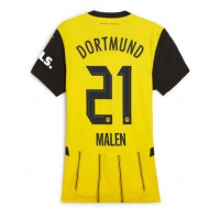 Borussia Dortmund Donyell Malen #21 Kotipaita Naiset 2024-25 Lyhythihainen